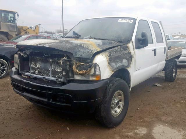 1FTSW31P24EC42673 - 2004 FORD F350 SRW S WHITE photo 2