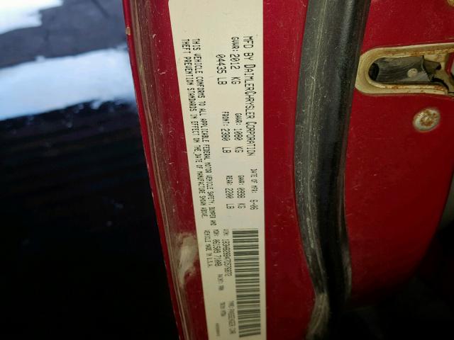 1B3HB28B47D576872 - 2007 DODGE CALIBER RED photo 10