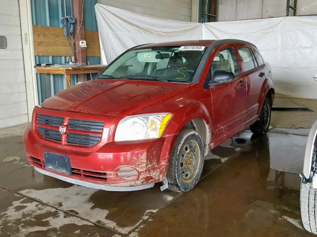 1B3HB28B47D576872 - 2007 DODGE CALIBER RED photo 2