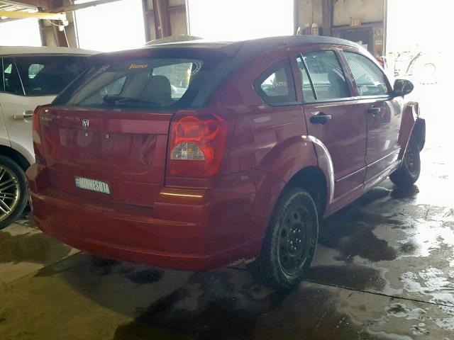 1B3HB28B47D576872 - 2007 DODGE CALIBER RED photo 4