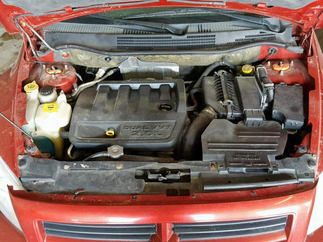 1B3HB28B47D576872 - 2007 DODGE CALIBER RED photo 7