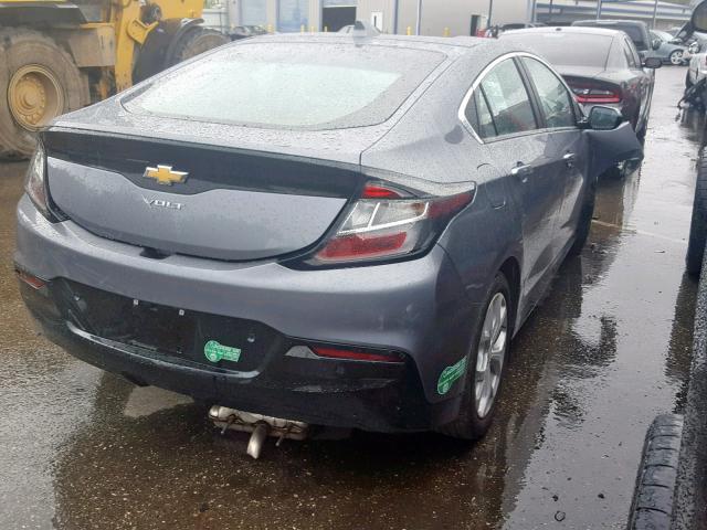 1G1RD6S55JU117678 - 2018 CHEVROLET VOLT PREMI GRAY photo 4