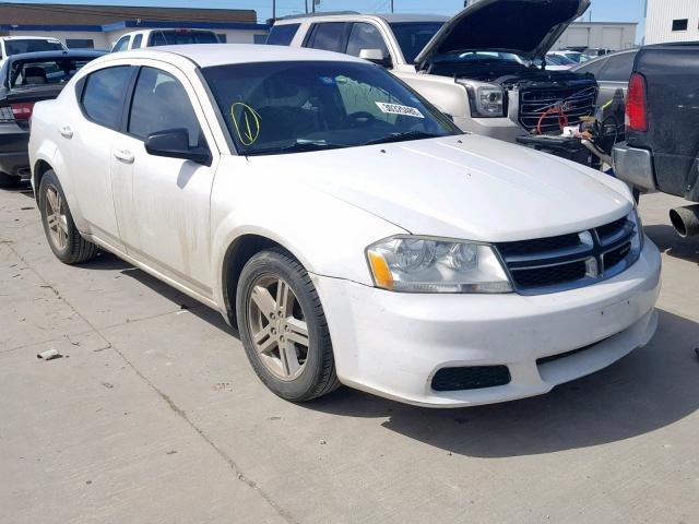 1B3BD4FB3BN572913 - 2011 DODGE AVENGER EX WHITE photo 1