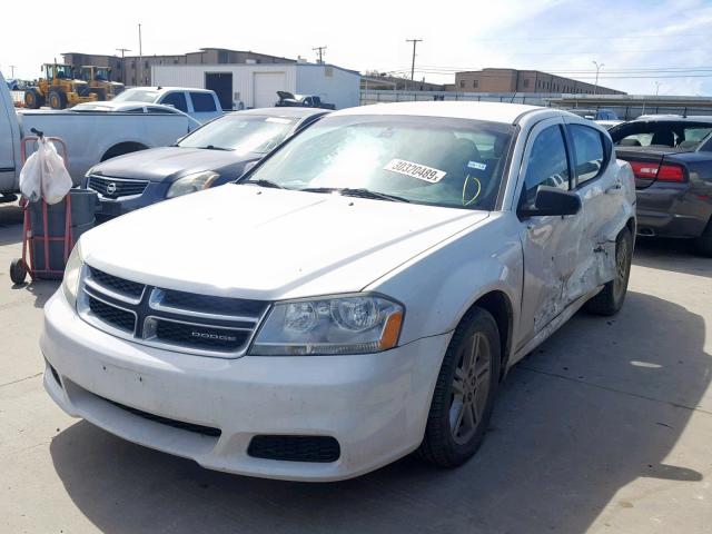 1B3BD4FB3BN572913 - 2011 DODGE AVENGER EX WHITE photo 2