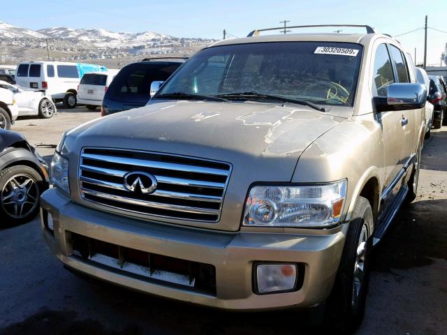 5N3AA08CX4N807623 - 2004 INFINITI QX56 TAN photo 2