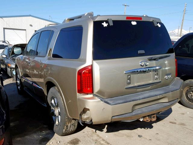 5N3AA08CX4N807623 - 2004 INFINITI QX56 TAN photo 3