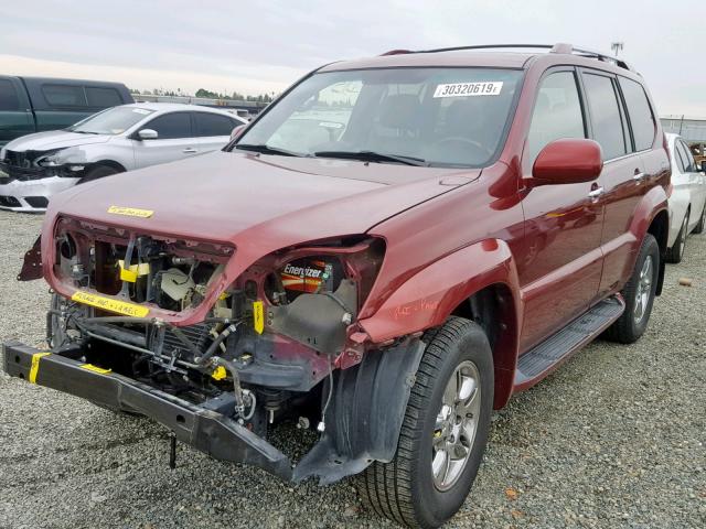 JTJBT20XX80162591 - 2008 LEXUS GX 470 RED photo 2