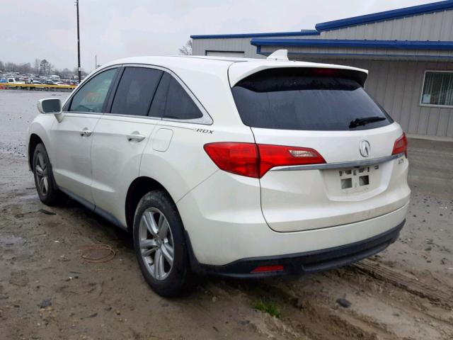 5J8TB3H59DL003459 - 2013 ACURA RDX TECHNO WHITE photo 3