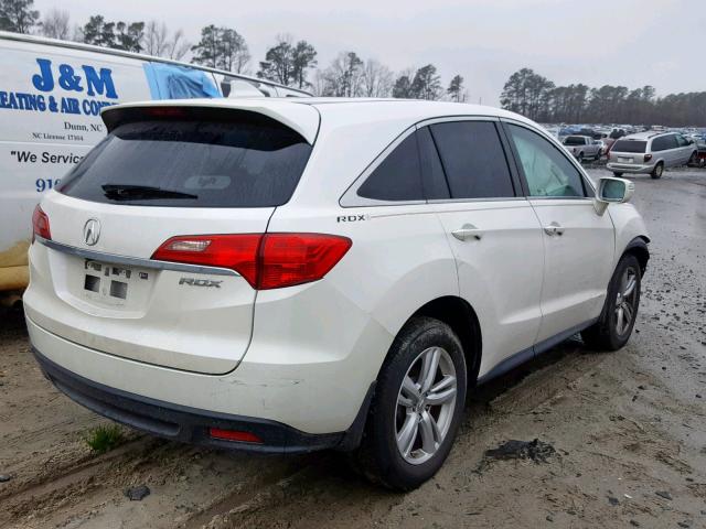 5J8TB3H59DL003459 - 2013 ACURA RDX TECHNO WHITE photo 4