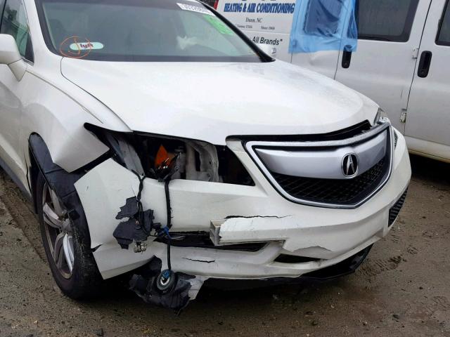 5J8TB3H59DL003459 - 2013 ACURA RDX TECHNO WHITE photo 9