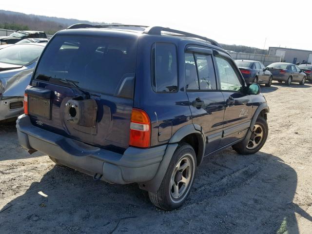 2CNBJ734646917854 - 2004 CHEVROLET TRACKER ZR BLUE photo 4