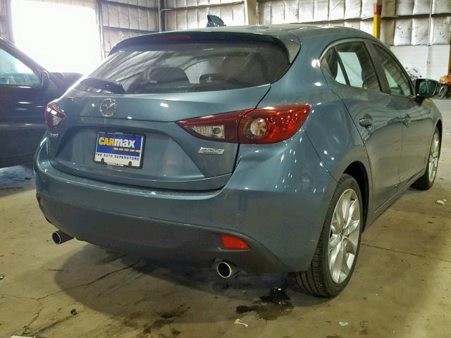 JM1BM1L35F1243184 - 2015 MAZDA 3 TOURING BLUE photo 4