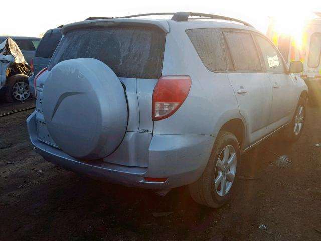 JTMBD31V975092991 - 2007 TOYOTA RAV4 LIMIT SILVER photo 4