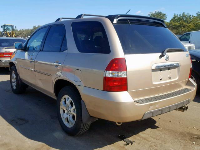 2HNYD18842H511159 - 2002 ACURA MDX TOURIN TAN photo 3