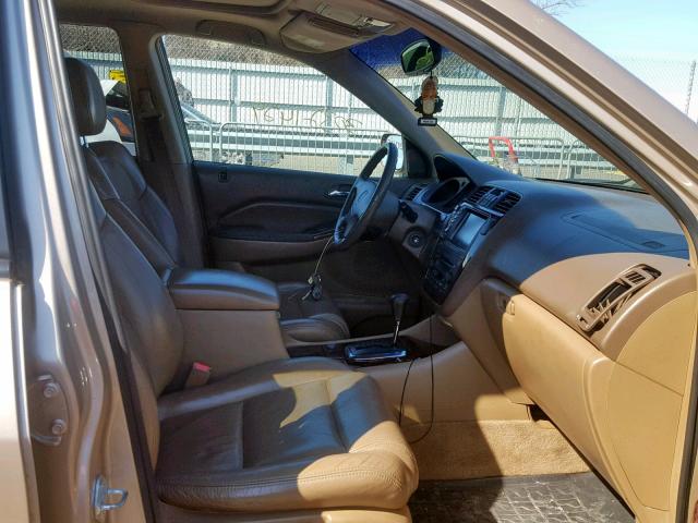 2HNYD18842H511159 - 2002 ACURA MDX TOURIN TAN photo 5