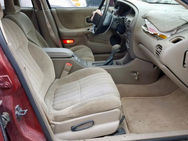 1G2WK52JXYF332564 - 2000 PONTIAC GRAND PRIX BURGUNDY photo 5