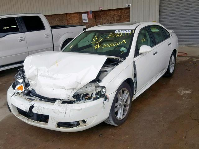 2G1WU57M691101140 - 2009 CHEVROLET IMPALA LTZ WHITE photo 2