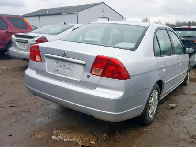 1HGES16582L080045 - 2002 HONDA CIVIC LX SILVER photo 4