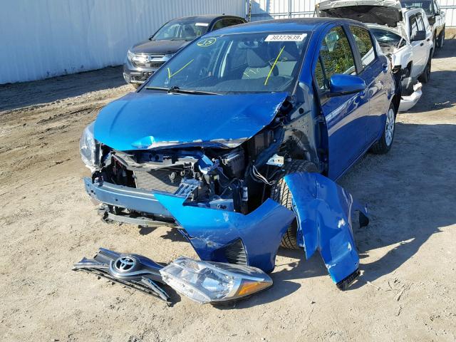 VNKKTUD3XGA062982 - 2016 TOYOTA YARIS L BLUE photo 2