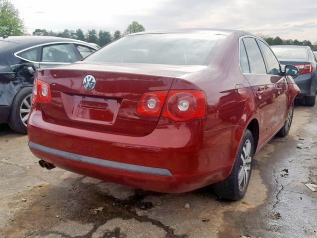 3VWRF71K56M690541 - 2006 VOLKSWAGEN JETTA 2.5 RED photo 4