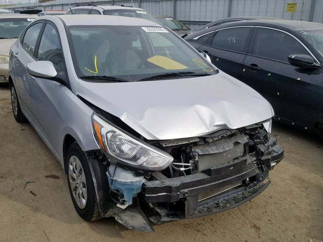 KMHCT4AE7GU105123 - 2016 HYUNDAI ACCENT SE SILVER photo 1