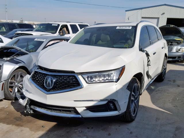 5J8YD4H82JL003282 - 2018 ACURA MDX ADVANC WHITE photo 2