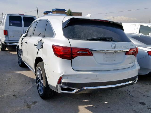 5J8YD4H82JL003282 - 2018 ACURA MDX ADVANC WHITE photo 3