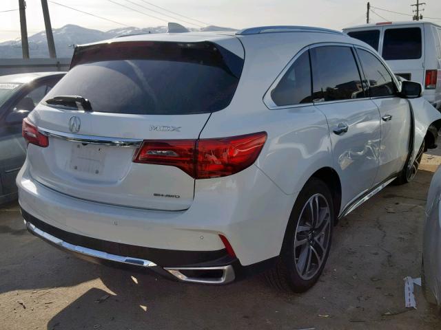 5J8YD4H82JL003282 - 2018 ACURA MDX ADVANC WHITE photo 4