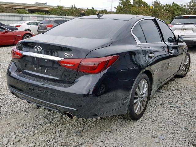 JN1EV7AP8KM510798 - 2019 INFINITI Q50 LUXE BLACK photo 4