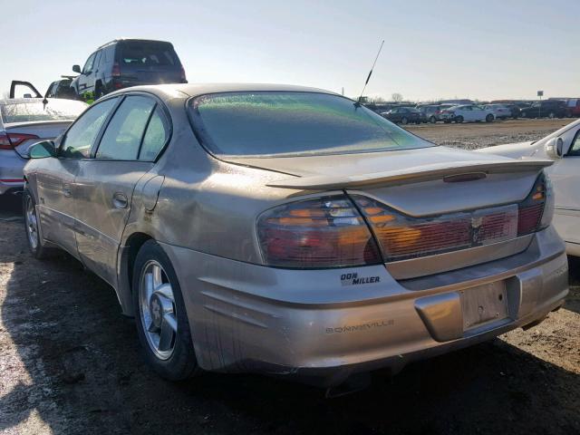 1G2HY54K414298748 - 2001 PONTIAC BONNEVILLE BROWN photo 3