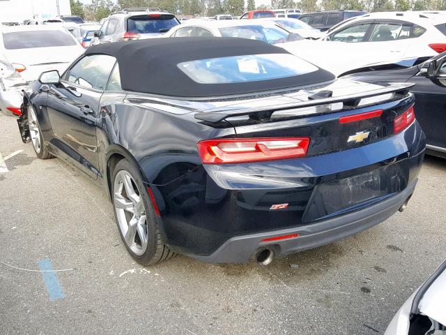 1G1FF3D75H0199083 - 2017 CHEVROLET CAMARO SS BLACK photo 3