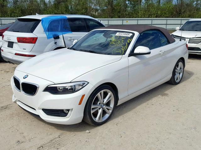 WBA1K5C57FV242733 - 2015 BMW 228 I WHITE photo 2