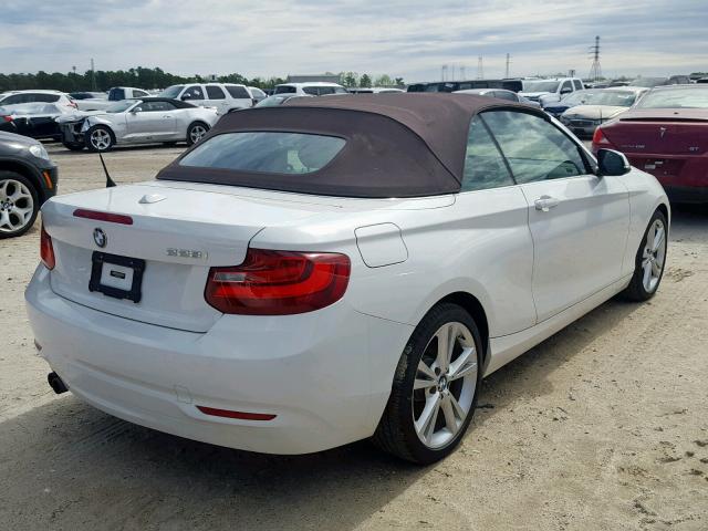 WBA1K5C57FV242733 - 2015 BMW 228 I WHITE photo 4