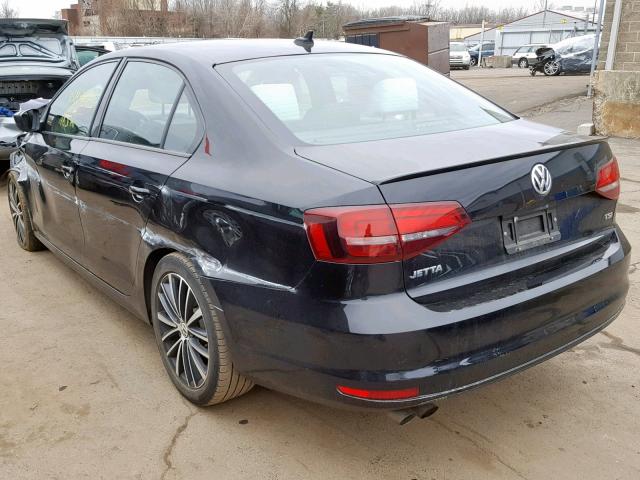 3VWD17AJ1GM255033 - 2016 VOLKSWAGEN JETTA SPOR BLACK photo 3