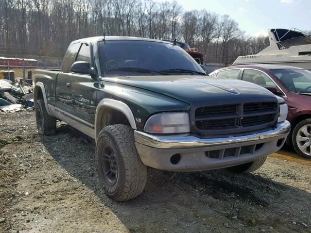 1B7GG22Y7XS268003 - 1999 DODGE DAKOTA GREEN photo 1