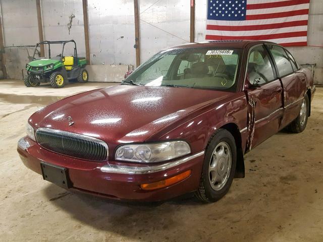 1G4CW54K014136770 - 2001 BUICK PARK AVENU BURGUNDY photo 2