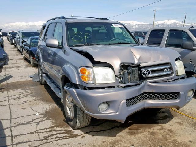 5TDZT38A22S102655 - 2002 TOYOTA SEQUOIA LI GRAY photo 1