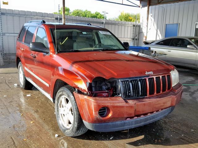 1J8GS48K87C507980 - 2007 JEEP GRAND CHER BURGUNDY photo 1