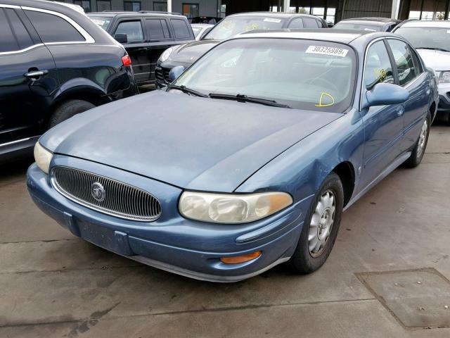 1G4HR54K5YU305043 - 2000 BUICK LESABRE LI BLUE photo 2