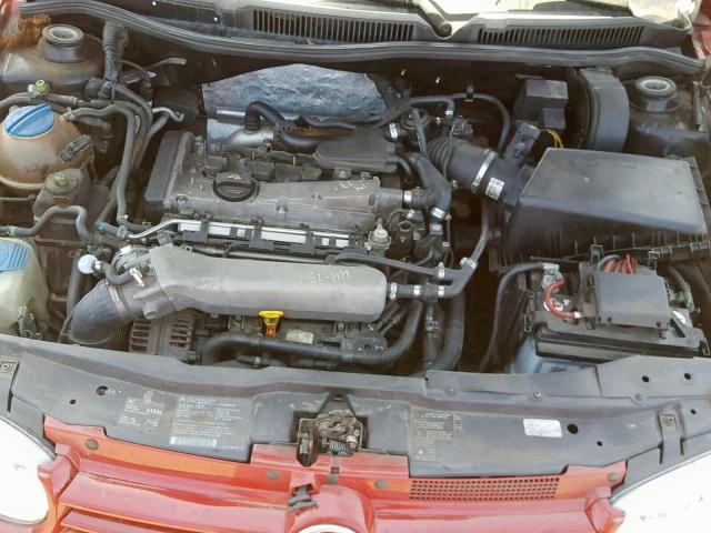 9BWDD61J314037303 - 2001 VOLKSWAGEN GTI GLS RED photo 7