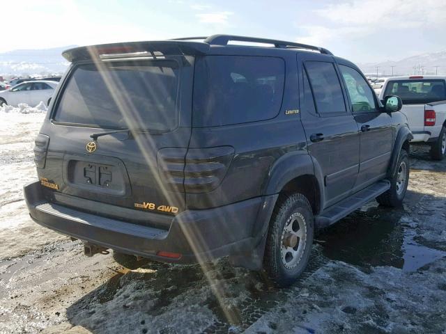 5TDBT48AX1S046468 - 2001 TOYOTA SEQUOIA LI BLACK photo 4