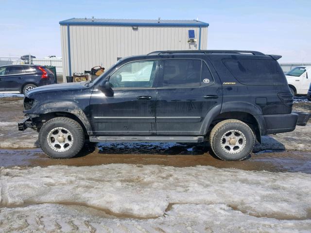 5TDBT48AX1S046468 - 2001 TOYOTA SEQUOIA LI BLACK photo 9