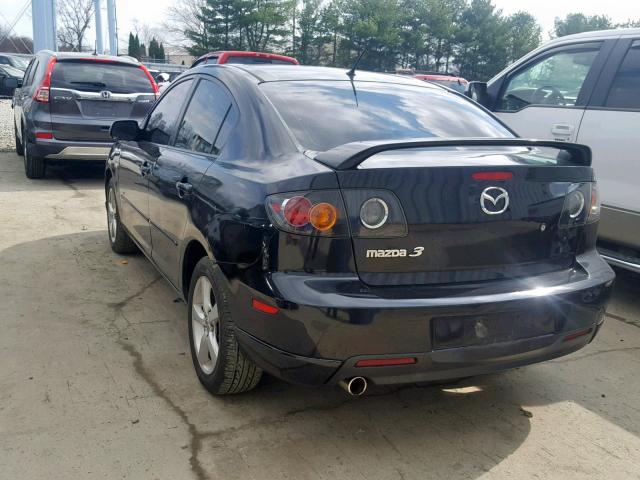 JM1BK124961409481 - 2006 MAZDA 3 S BLACK photo 3