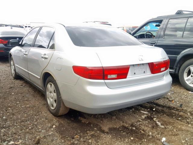 1HGCM56485A133293 - 2005 HONDA ACCORD LX SILVER photo 3