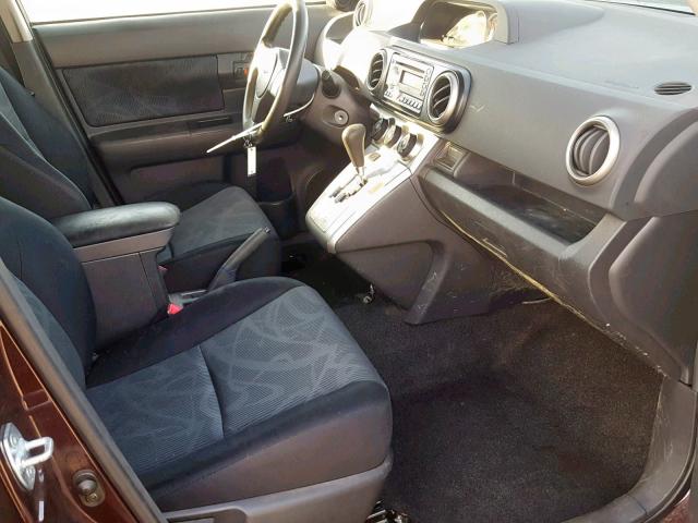 JTLZE4FE3B1122663 - 2011 TOYOTA SCION XB BURGUNDY photo 5