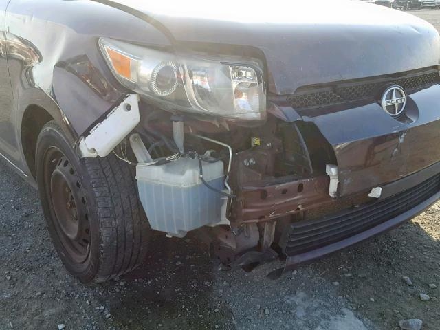 JTLZE4FE3B1122663 - 2011 TOYOTA SCION XB BURGUNDY photo 9
