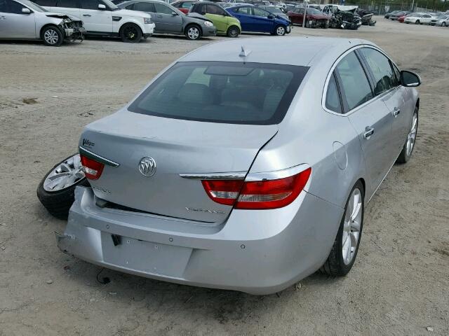 1G4PR5SK2E4175166 - 2014 BUICK VERANO CON SILVER photo 4