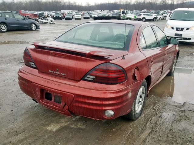 1G2NE52T3YM882110 - 2000 PONTIAC GRAND AM S BURGUNDY photo 4