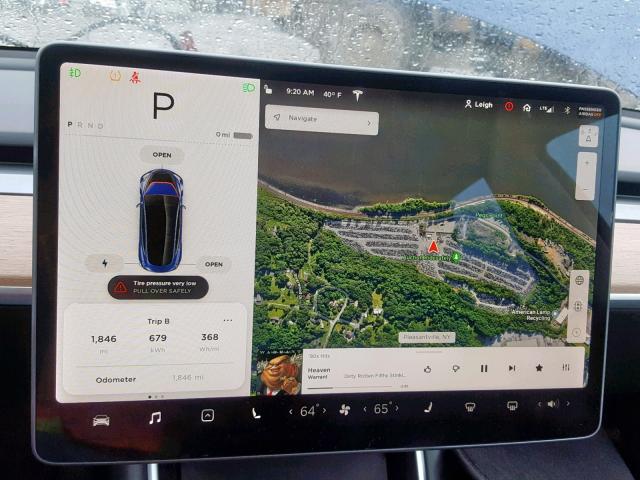 5YJ3E1EB9JF185408 - 2018 TESLA MODEL 3 BLUE photo 9