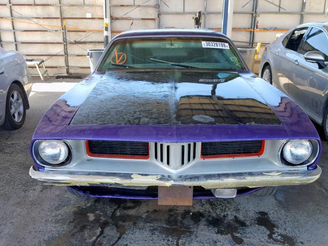 BH23G2B433413 - 1972 PLYMOUTH BARRACUDA PURPLE photo 10